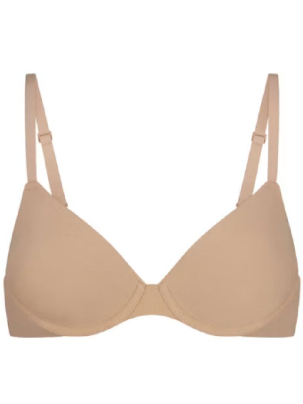 SKIMS Fits Everybody Unlined Demi Underwire Bra Adjustable Nude Beige Size 36DDD